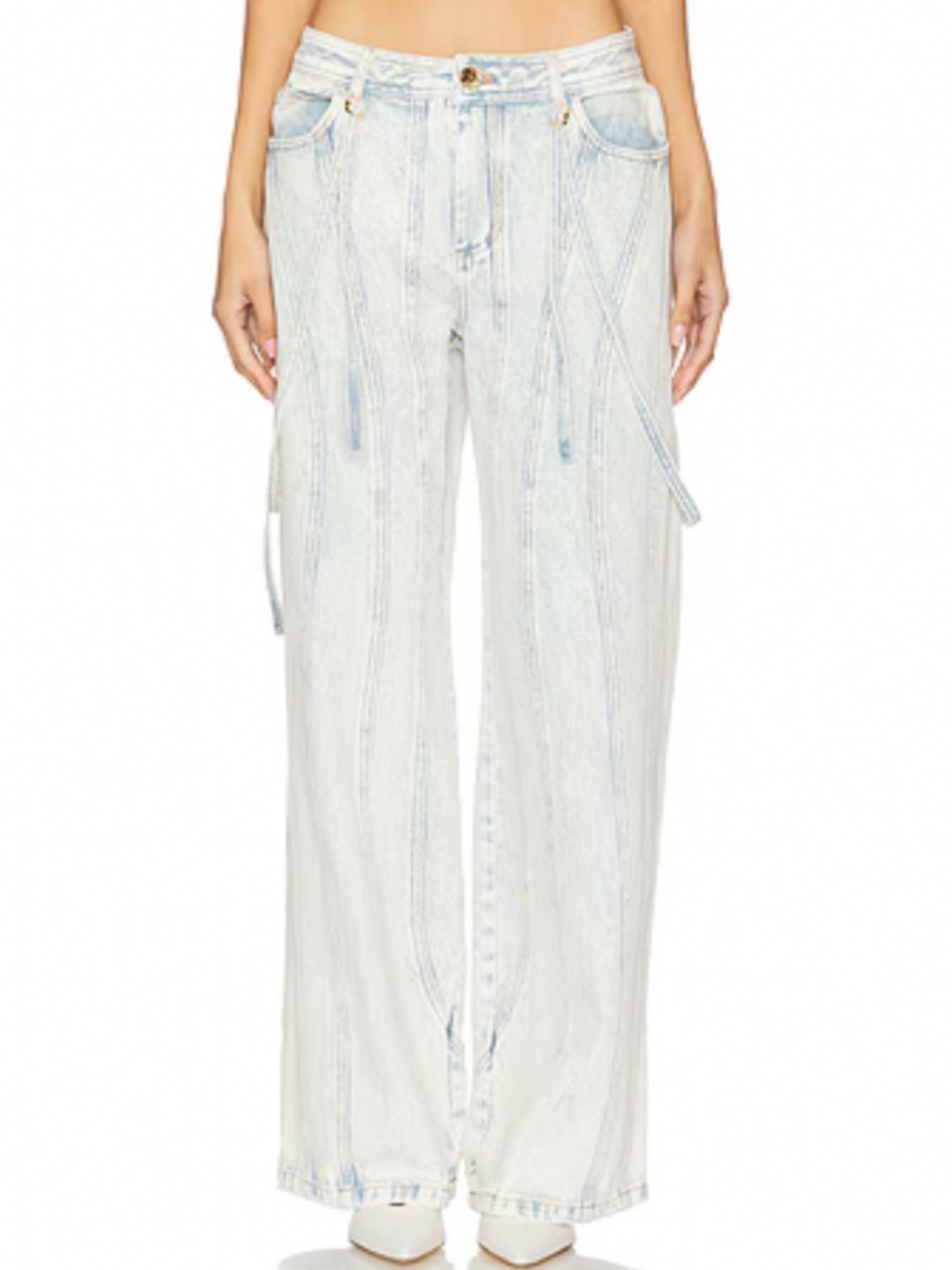 Acler Eagleton wide leg jeans 8